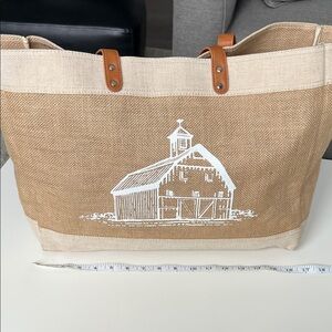 White Barn Tote Bag